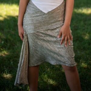 Green White Skirt
